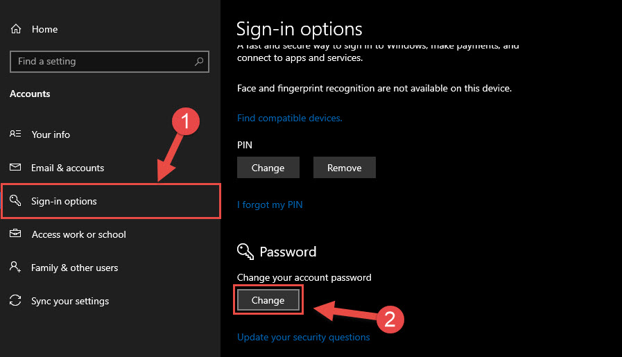 Đổi mật khẩu máy tính trên Windows 10 - Ảnh 3