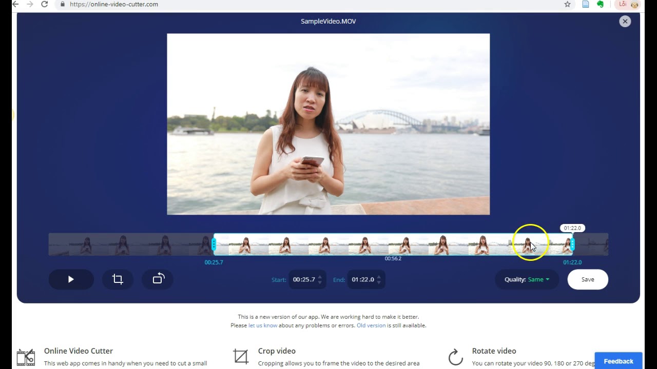 Online Video Cutter - Trình cắt ghép video trực tuyến