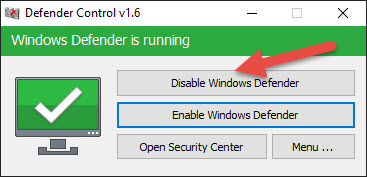 Phần mềm bật / tắt Windows Defender bằng phần mềm Defender Control - Ảnh 2