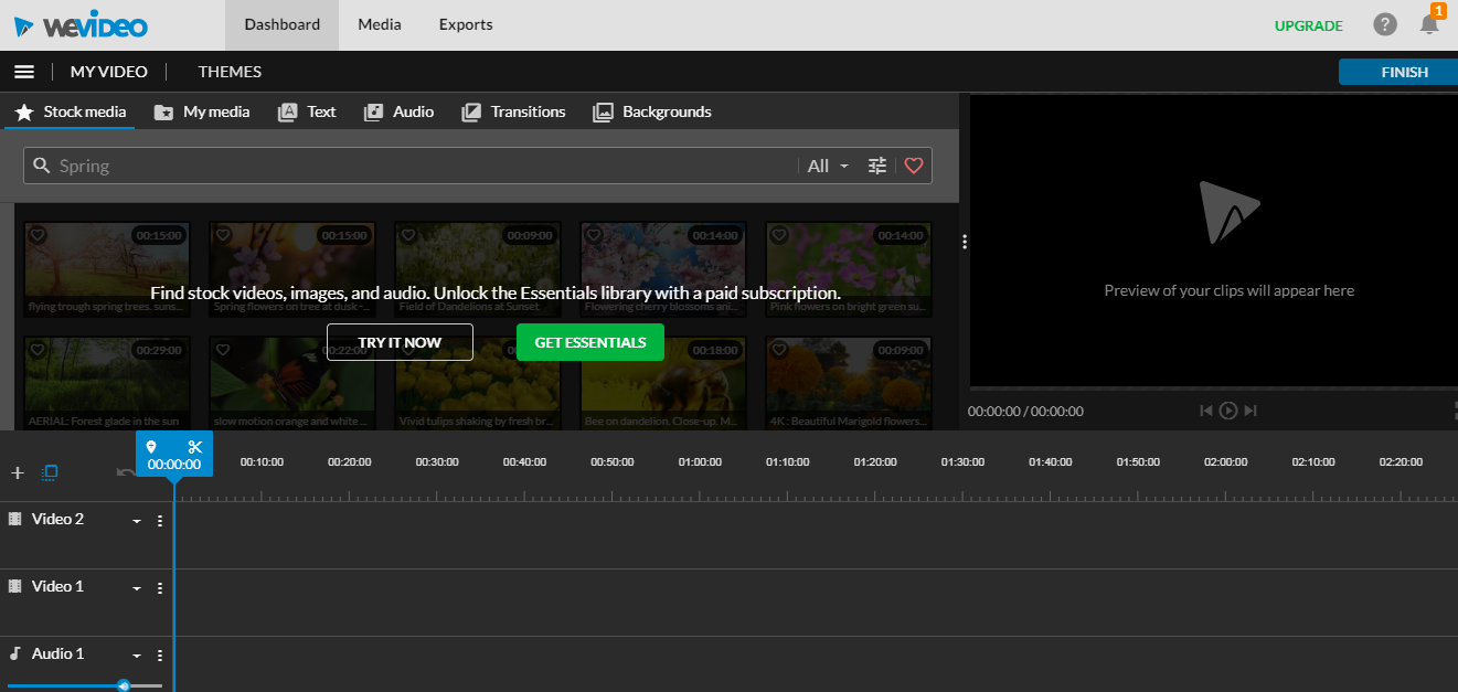 WeVideo - ứng dụng tích hợp video trực tuyến miễn phí