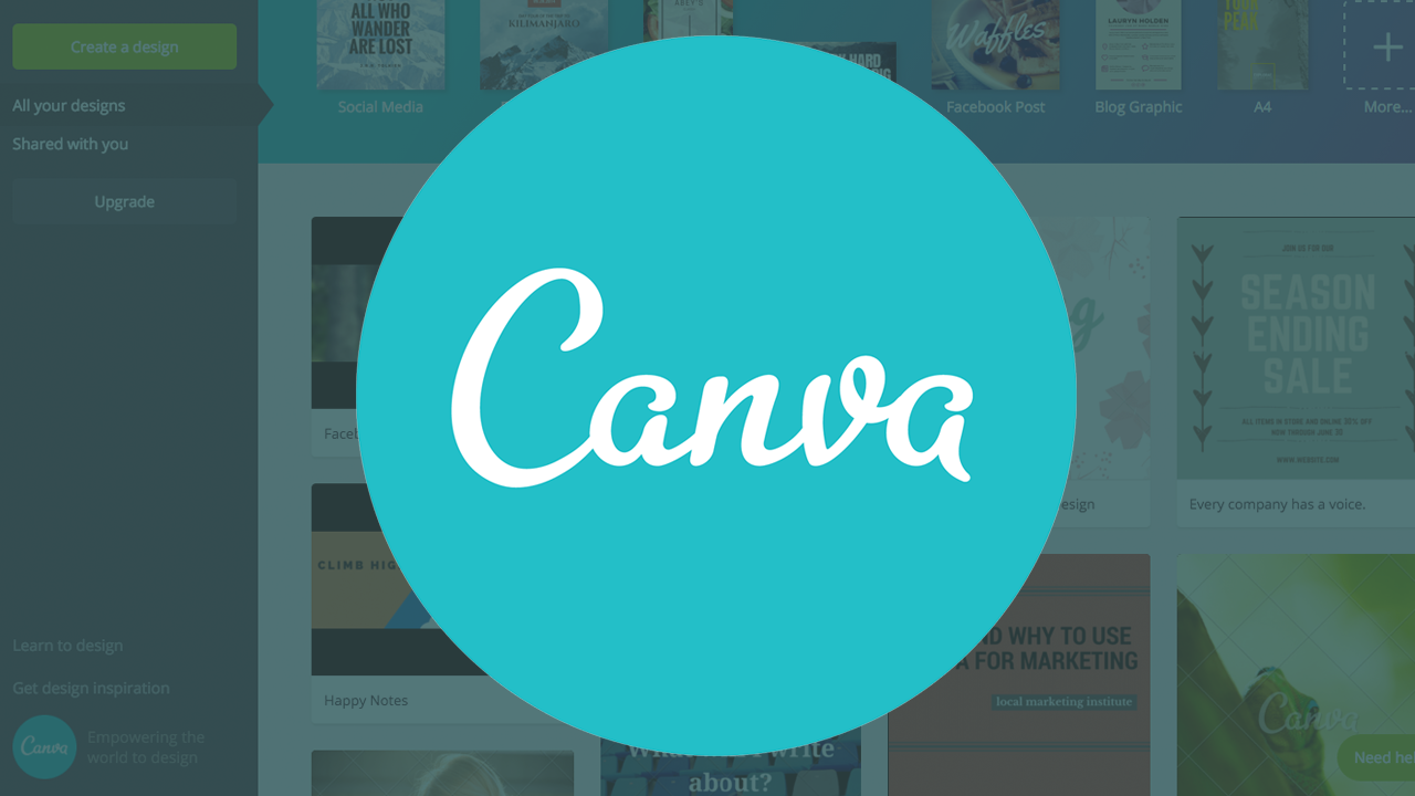 Canva - Thiết kế ấn phẩm, logo đơn giản đa chức năng