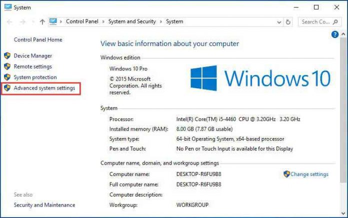 Chỉnh lại Ram ảo Windows 10 khởi động chậm