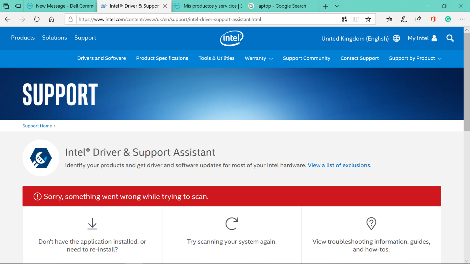 Интел ассистент. Intel® Driver & support Assistant.