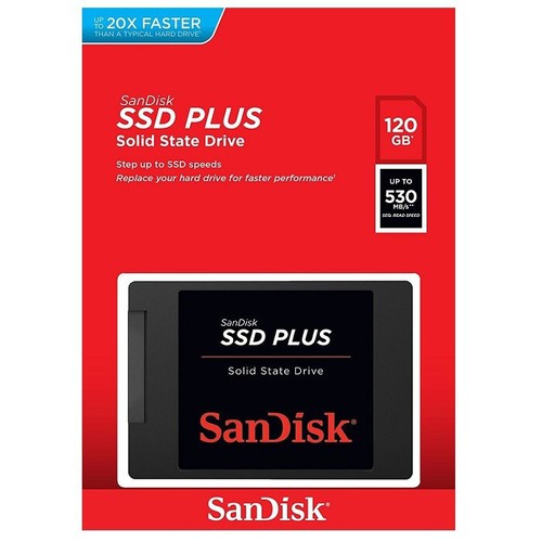 Ổ cứng SSD SanDisk Plus 120GB Up to 530/400 MB/s