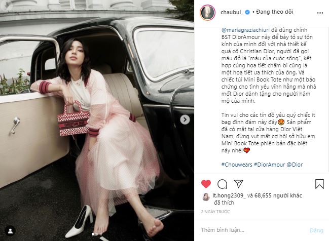Hashtag trên Instagram của Châu Bùi
