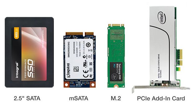Phân biệt các loại ổ cứng SSD hiện nay