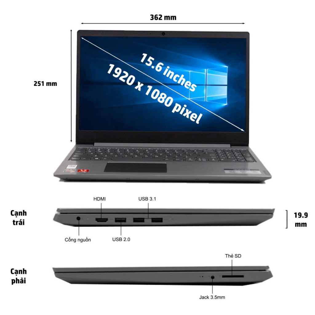 Laptop Lenovo IdeaPad S145-15IKB - Laptop dưới 15 triệu tốt nhất 2020