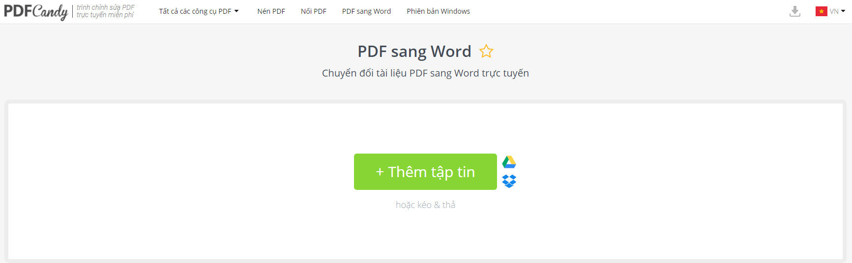 PDFCandy - Công cụ chuyển đổi PDF sang Word Online, ngoại tuyến cho PC - Hình 1