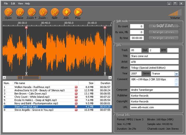 X-Wave MP3 Cutter Joiner - Phần mềm cắt nhạc dễ dàng