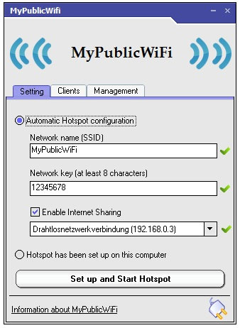 MyPublicWiFi - Phần mềm phát trực tuyến WiFi miễn phí cho điện thoại di động trên máy tính xách tay