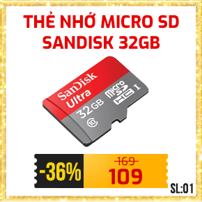 The nho Micro SD Sandisk 32Gb