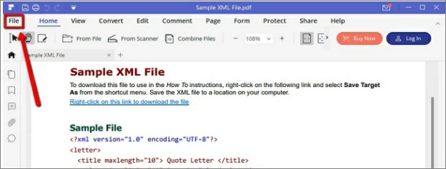 Chuyển file XML sang PDF bằng PDFelement - Ảnh 3