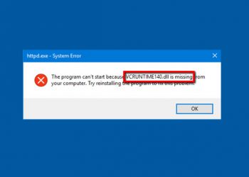 Khắc phục lỗi VCRUNTIME140.DLL is missing trong Windows