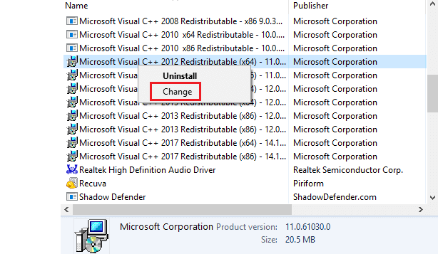 Repair lại Visual C ++ Redistributable cho Visual Studio để sửa lỗi vcruntime140.dll - Ảnh 2