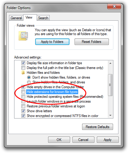 1 18 - Cách đổi đuôi file trên Windows 7, 8 và 10 - Ben Computer