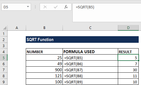 1 22 - Cú pháp hàm căn bậc 2 trong Excel - Ben Computer