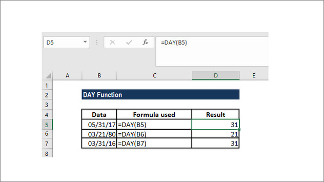 1 4 - Hàm Day trong Excel và cách sử dụng - Ben Computer