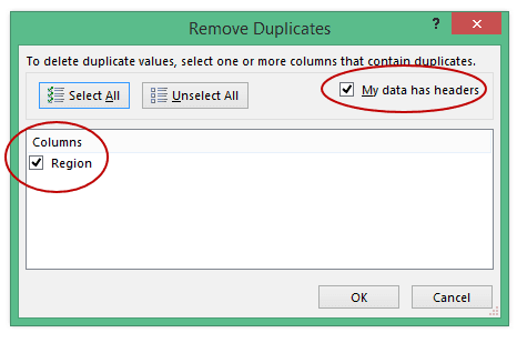 Chức năng xóa dữ liệu trùng lặp trong Excel