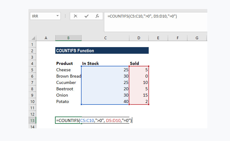 2 32 - Cách sử dụng hàm Countifs trong Excel -  G-Smart