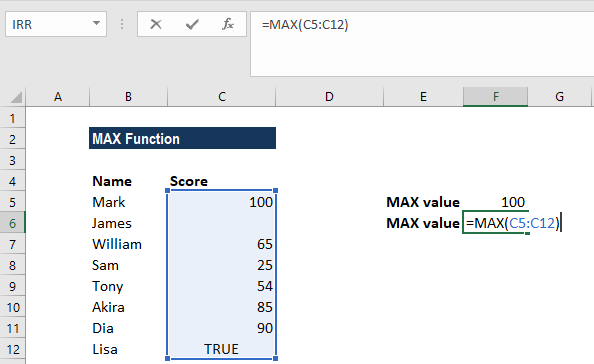 Cách sử dụng hàm Max trong Excel - Hình 4