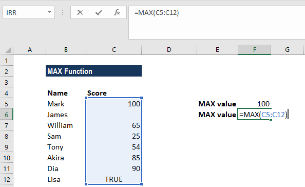 Cách sử dụng hàm Max trong Excel - Ảnh 4