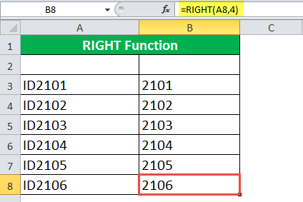 6 10 - Hàm Right trong Excel, cú pháp và cách sử dụng - Ben Computer