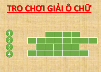 Hướng dẫn cách làm trò chơi ô chữ trên Powerpoint