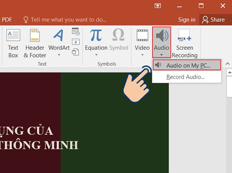 Cách chèn nhạc vào powerpoint - Ảnh 1