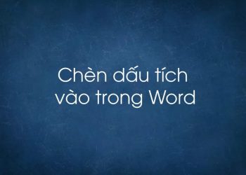 cách đánh dấu tích trong Word