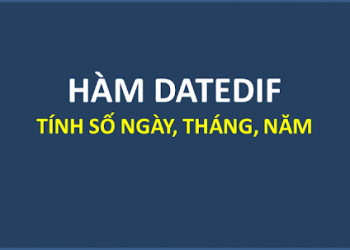 cách viết hàm tính số ngày trong Excel