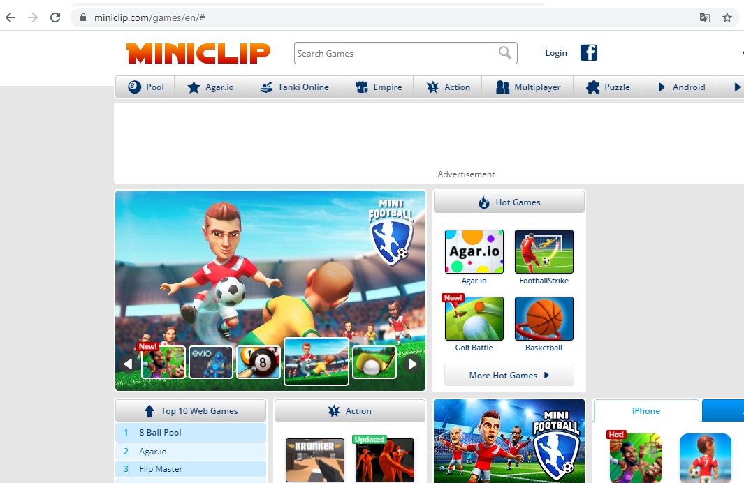 Miniclip.com - Web trò chơi trực tuyến miễn phí