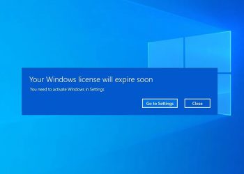 Lỗi your windows license will expire soon win 10