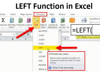 Cách sử dụng hàm LEFT trong Excel, Google Sheets