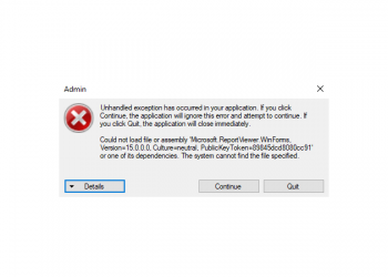 Cách Sửa lỗi Unhandled Exception Has Occurred in your application trên Win 10, 7