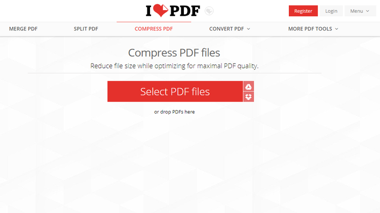 Sử dụng Công cụ Giảm Kích thước Tệp PDF Trực tuyến - Ảnh 1