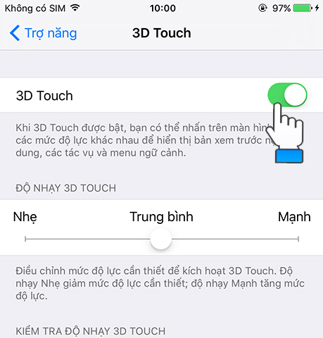 3d touch iphone là gì