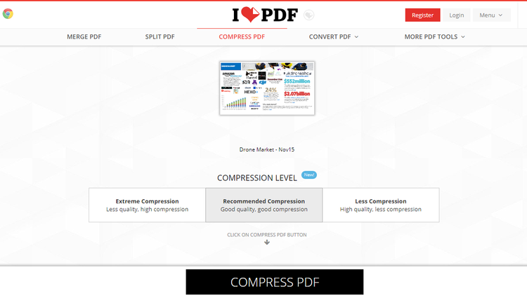 Sử dụng Công cụ giảm kích thước tệp PDF trực tuyến - Ảnh 2
