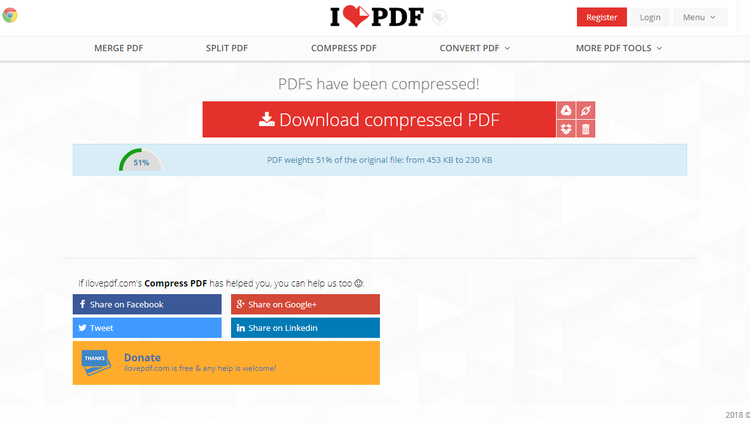 Sử dụng dụng cụ tách dung tích tệp tin PDF trực tuyến - Hình ảnh 3