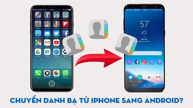 Cách chuyển danh bạ từ iPhone sang Android