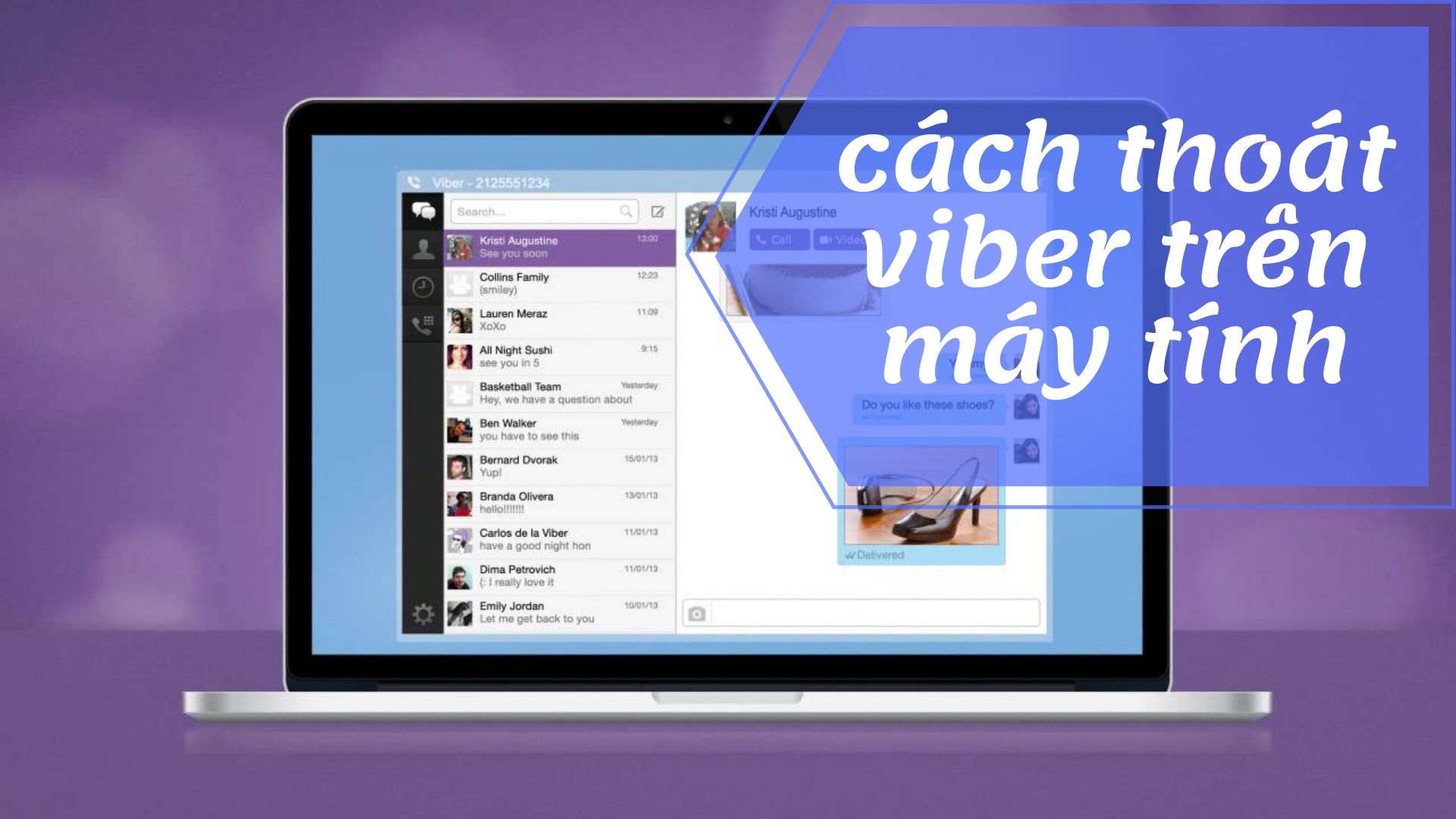 Hướng dẫn cách đăng xuất Viber trên máy tính