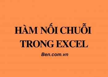 Hàm nối chuỗi trong Excel