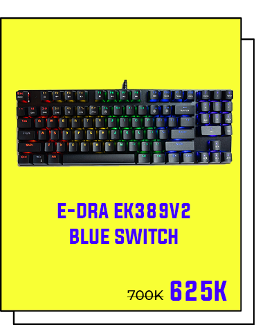 Ban phim co E DRA EK389v2 Blue Switch 1