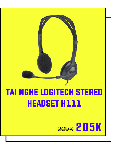 Tai nghe Logitech Stereo Headset H111 1