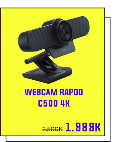 Webcam Rapoo C500 4K 1080P 1