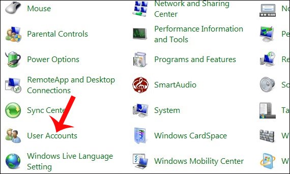 Cách đặt mật khẩu máy tính trên Windows 7