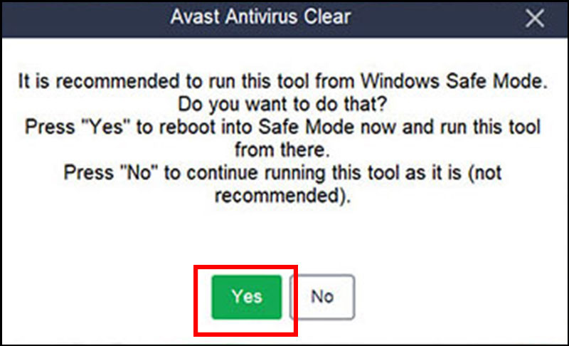 Cách xóa Avast Free Antivirus win 7