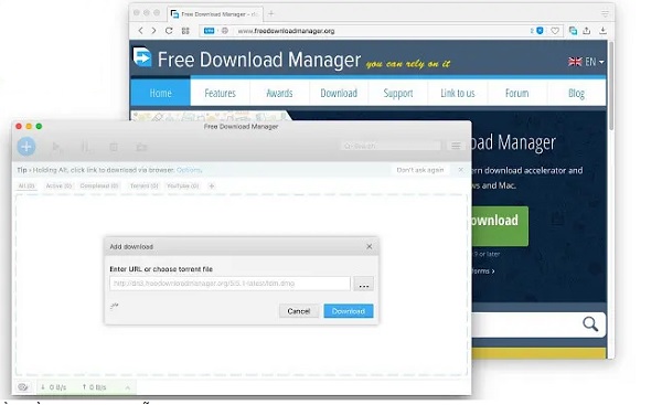 Phần mềm Download iDownload Manager