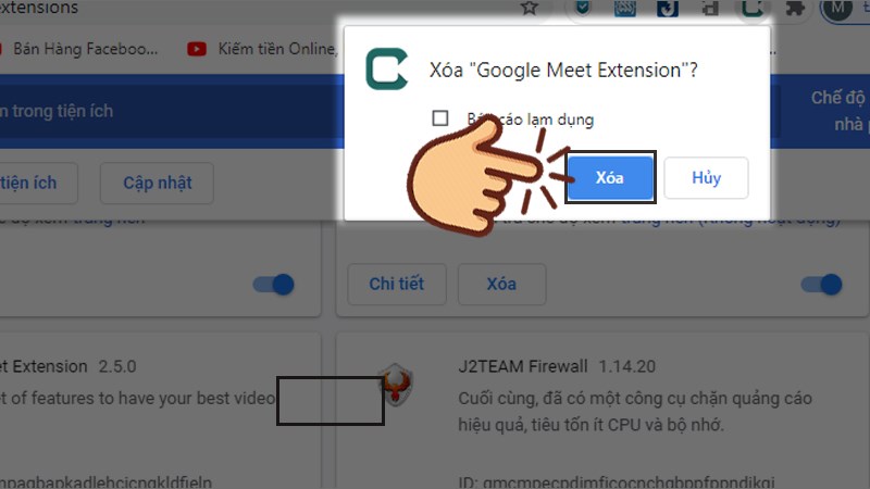 Cách gỡ cài đặt Phần mềm Google Meet