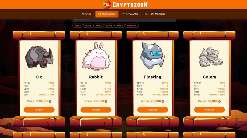 Game nft sắp ra mắt CryptoZoon
