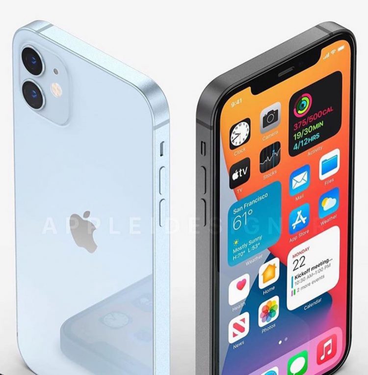 Khái niệm iPhone 13 màu xanh lam 
